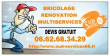 Logo de SUD SERVICES 66, société de travaux en Rénovation complète d'appartements, pavillons, bureaux