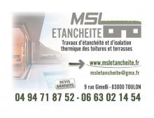 Logo de MSL ETANCHEITE, société de travaux en Etanchéité - Isolation des terrasses