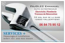Logo de SERVICES +, société de travaux en Dépannage électrique