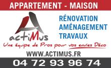 Logo de ACTIMUS RE, société de travaux en Rénovation complète d'appartements, pavillons, bureaux