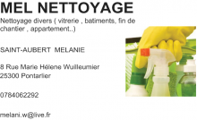 Logo de MEL NETTOYAGE, société de travaux en Nettoyage de vitre