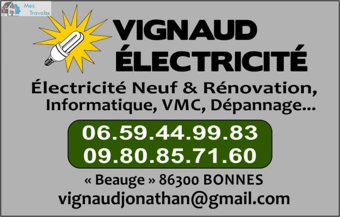 Logo de vignaud électricité, société de travaux en Installation électrique : rénovation complète ou partielle