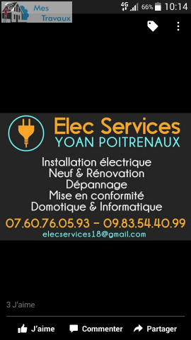 Logo de poitrenaux yoan, société de travaux en Installation électrique : rénovation complète ou partielle