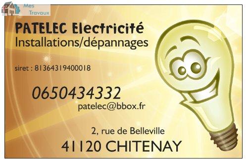 Logo de Patelec electricité, société de travaux en Installation électrique : rénovation complète ou partielle