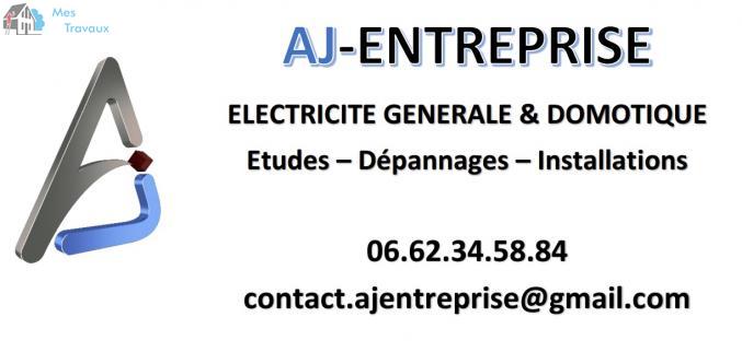 Logo de AJ-ENTREPRISE, société de travaux en Installation électrique : rénovation complète ou partielle