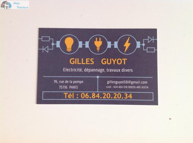 Logo de GILLES GUYOT, société de travaux en Dépannage électrique