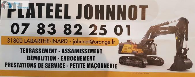 Logo de PLATEEL JOHNNOT, société de travaux en Terrassement