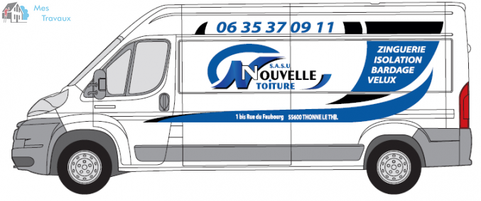 Logo de NOUVELLE TOITURE, société de travaux en Rénovation ou changement de votre couverture de toit