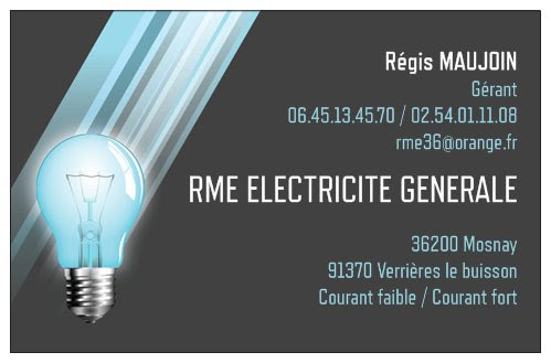 Logo de RME, société de travaux en Dépannage électrique