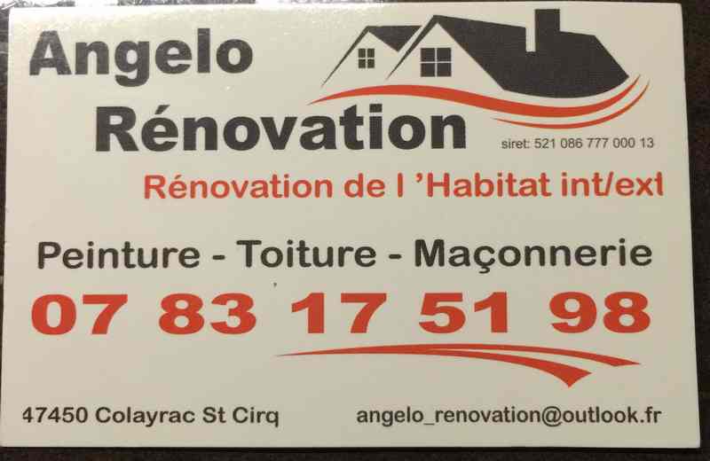 Logo de ANGELO RéNOVATION DE L'ABITA, société de travaux en Construction & Rénovation de cloisons