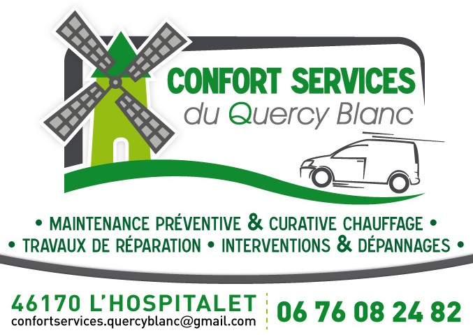 Logo de CONFORT SERVICES du QUERCY BLANC, société de travaux en Dépannage de chaudière, chauffe-eau, chauffe-bains