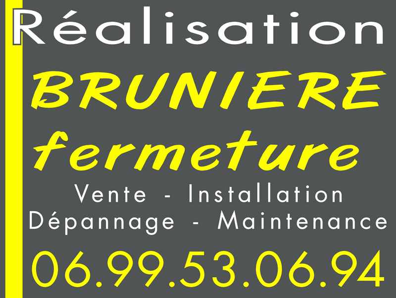 Logo de BRUNIERE FERMETURE, société de travaux en Portail : fourniture et installation