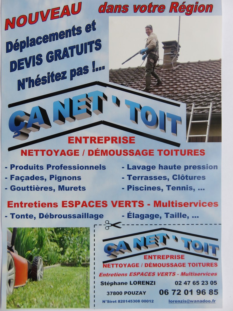 Logo de ÇA NET'TOIT, société de travaux en Entretien de jardin (ponctuel ou à l'année)