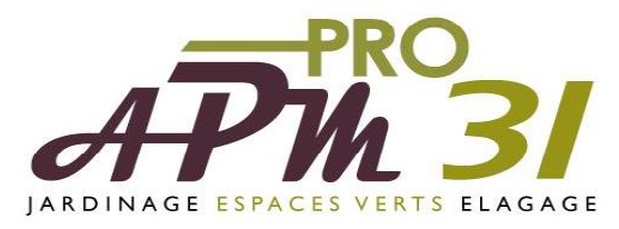 Logo de APM PRO 31, société de travaux en Création de jardins, pelouses et de parcs