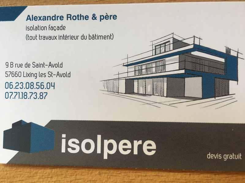 Logo de Isolpere, société de travaux en Isolation thermique des façades / murs extérieurs