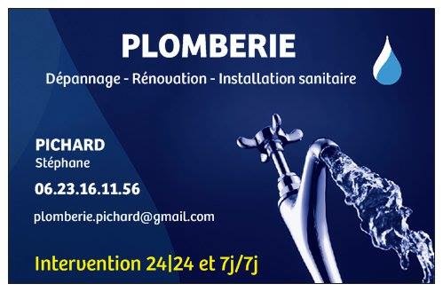 Logo de Plomberie PICHARD, société de travaux en Dépannage en plomberie : fuite, joints, petits travaux