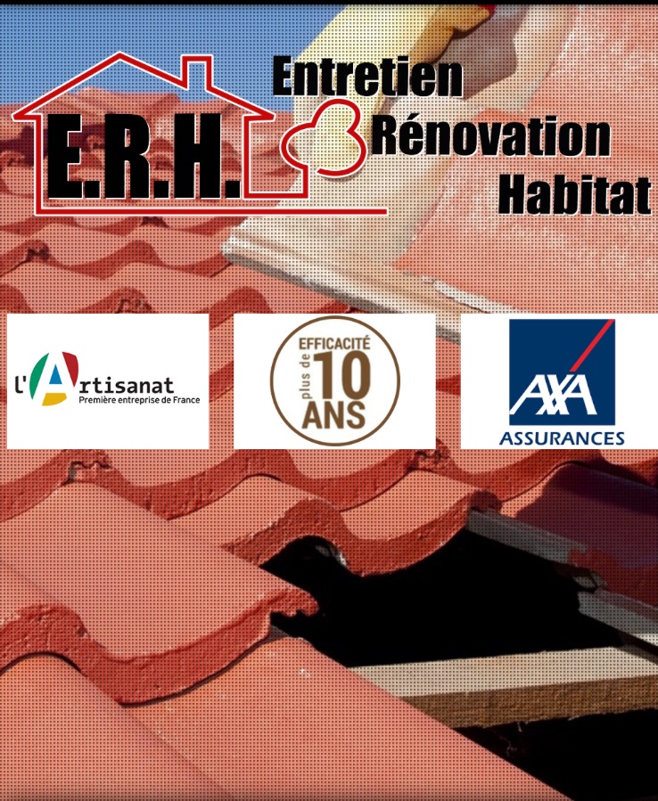 Logo de (ERH) ENTRETIEN RENOVATION HABITAT, société de travaux en Décrassage ou démoussage de toiture