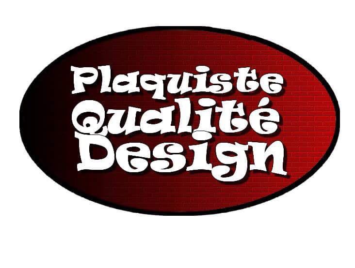 Logo de plaquiste qualité design, société de travaux en Construction, murs, cloisons, plafonds en plaques de plâtre