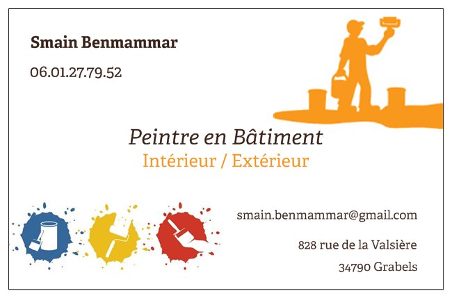 Logo de Smain Benmammar, société de travaux en Peinture : mur, sol, plafond