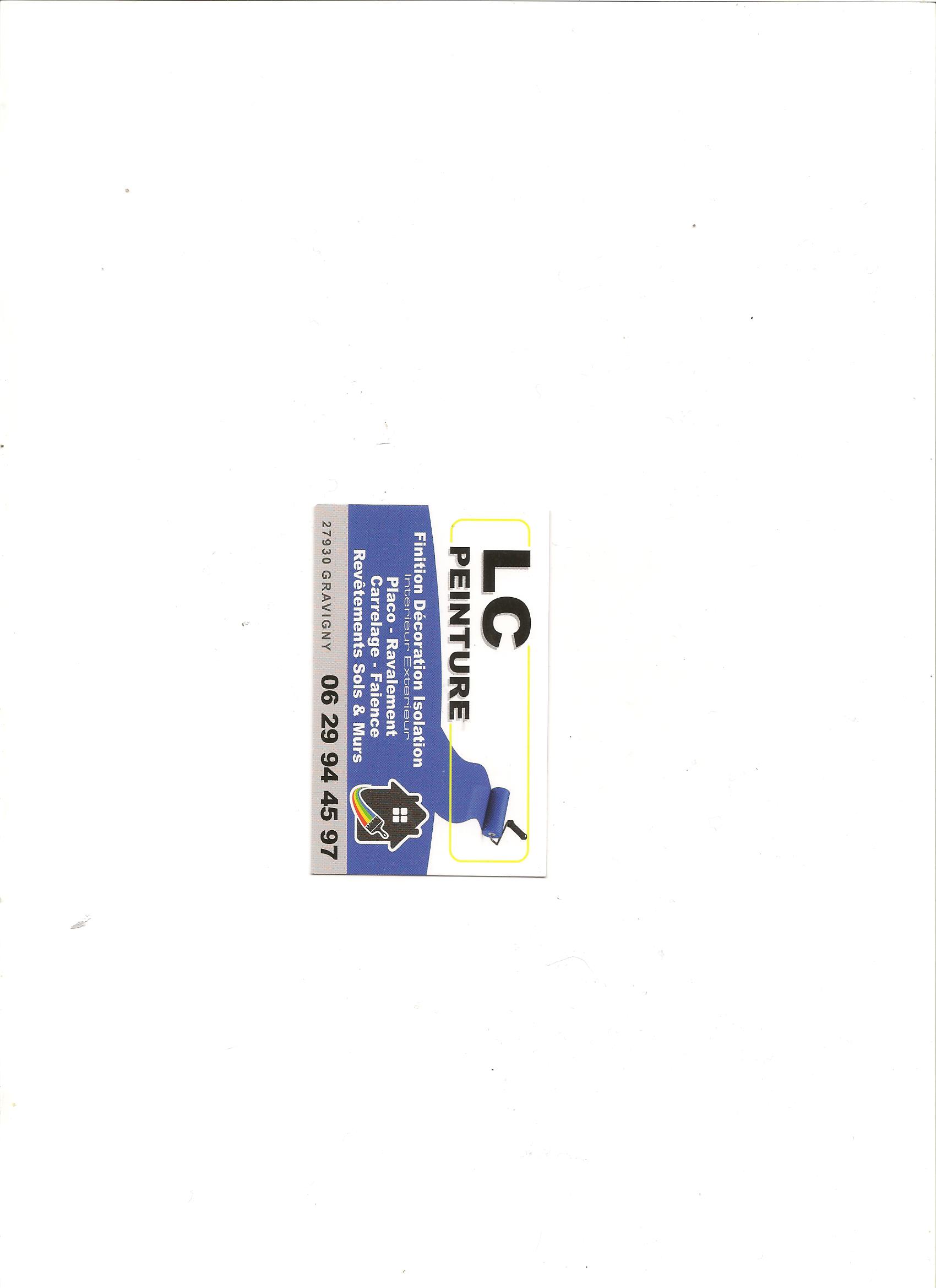 Logo de LC peinture, société de travaux en Rénovation complète d'appartements, pavillons, bureaux