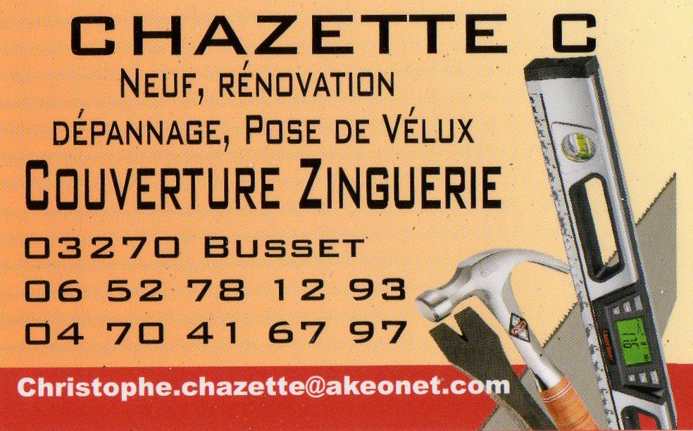 Logo de chazettez, société de travaux en Couverture (tuiles, ardoises, zinc)