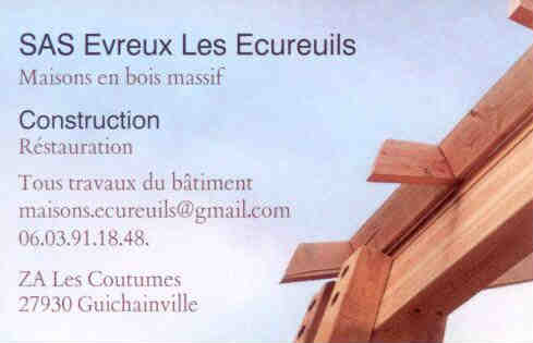 Logo de Evreux les Ecureuils, société de travaux en Fourniture et installation d'une ou plusieurs fenêtres
