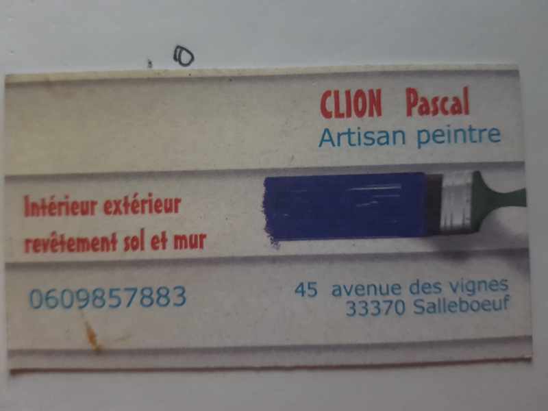 Logo de CLION PASCAL, société de travaux en Peinture : mur, sol, plafond