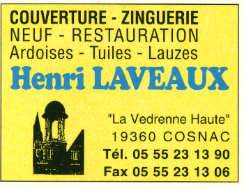 Logo de Laveaux Henri, société de travaux en Couverture (tuiles, ardoises, zinc)