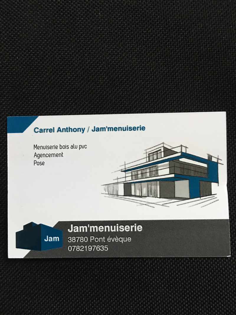 Logo de JAM'MENUISERIE, société de travaux en Fourniture et remplacement de porte ou fenêtre en PVC
