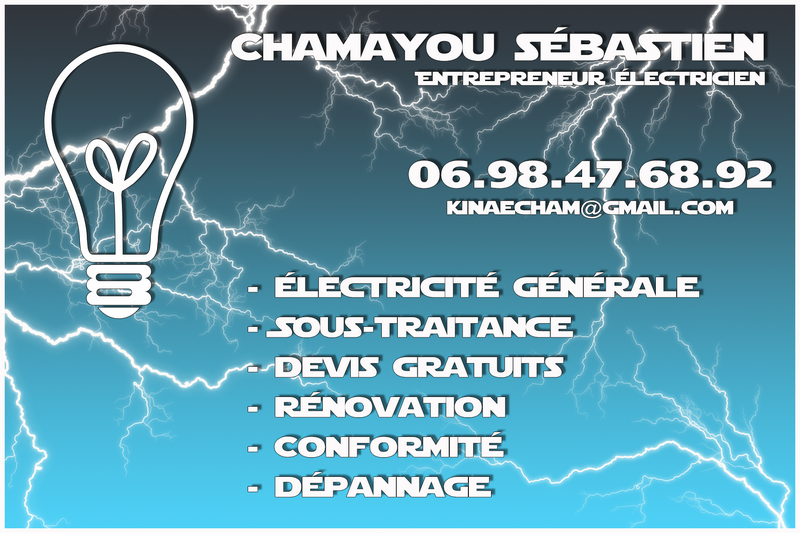 Logo de Chamayou Sebastien, société de travaux en Installation électrique : rénovation complète ou partielle