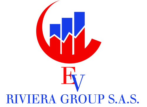 Logo de EV Riviera Group, société de travaux en Construction, murs, cloisons, plafonds en plaques de plâtre