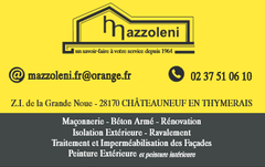 Logo de MAZZOLENI, société de travaux en Maçonnerie : construction de murs, cloisons, murage de porte