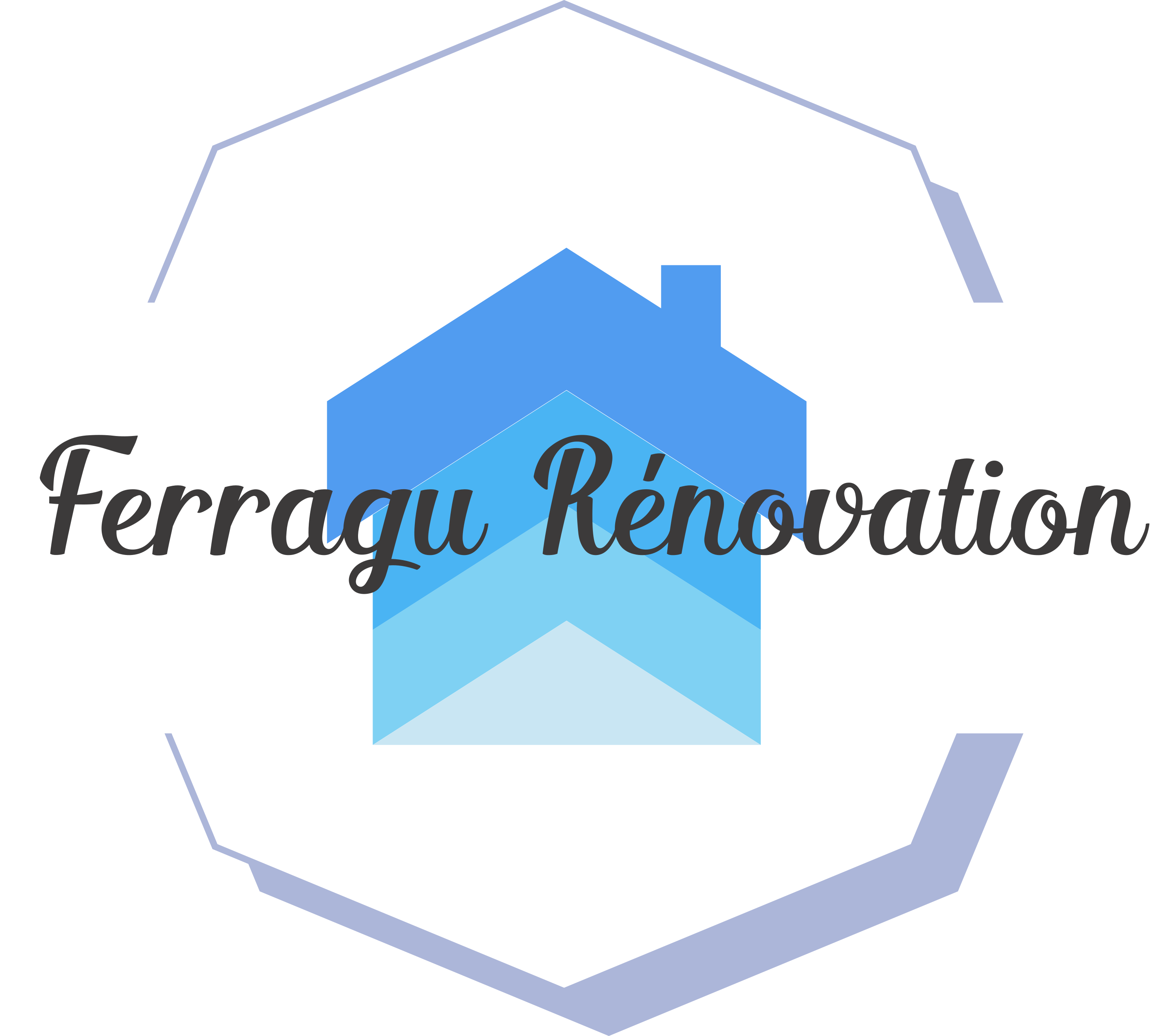 Logo de entreprise ferragu renovation, société de travaux en Fourniture et pose de faux plafonds