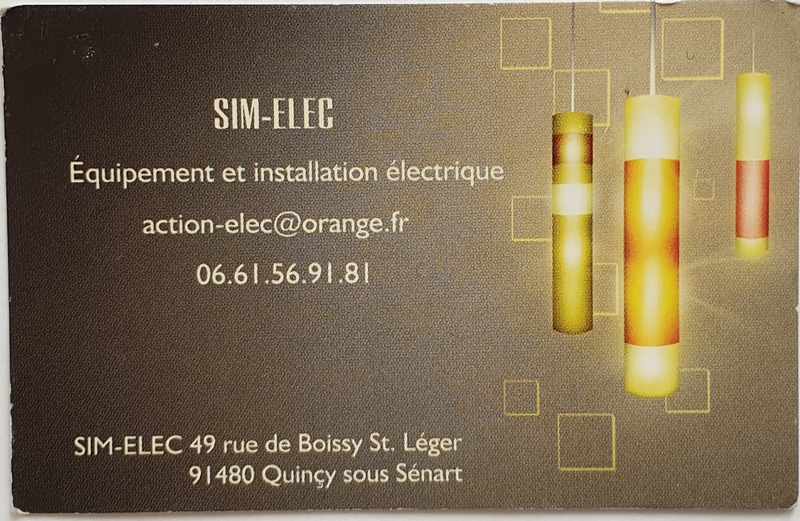 Logo de SIM-ELEC, société de travaux en Installation électrique : rénovation complète ou partielle