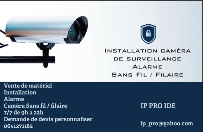 Logo de IP PRO IDF, société de travaux en Fourniture et pose d'un portier vidéo