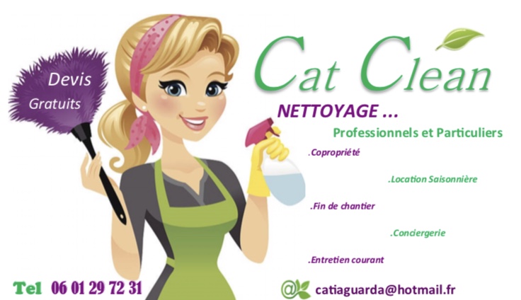 Logo de Cat clean, société de travaux en Nettoyage de vitre