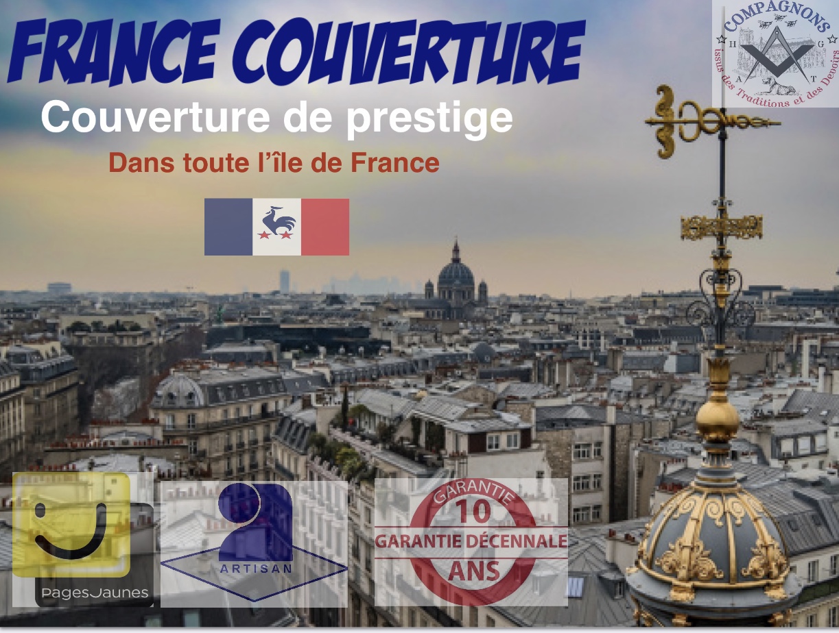 Logo de France couverture, société de travaux en Couverture (tuiles, ardoises, zinc)