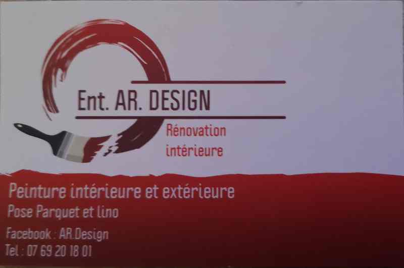 Logo de AR.Design, société de travaux en Peinture : mur, sol, plafond