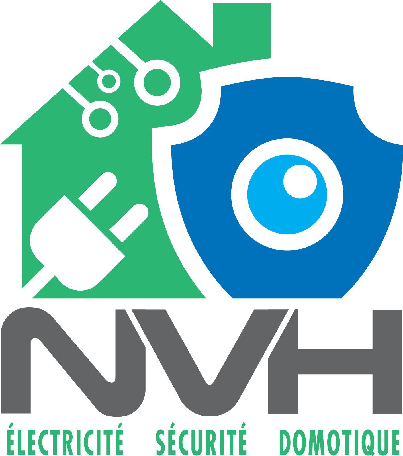 Logo de NVH, société de travaux en Installation électrique : rénovation complète ou partielle