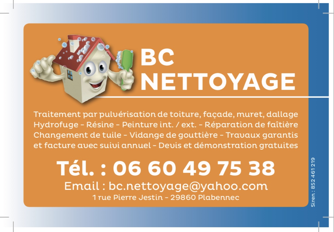 Logo de Bc nettoyage, société de travaux en Nettoyage mur et façade