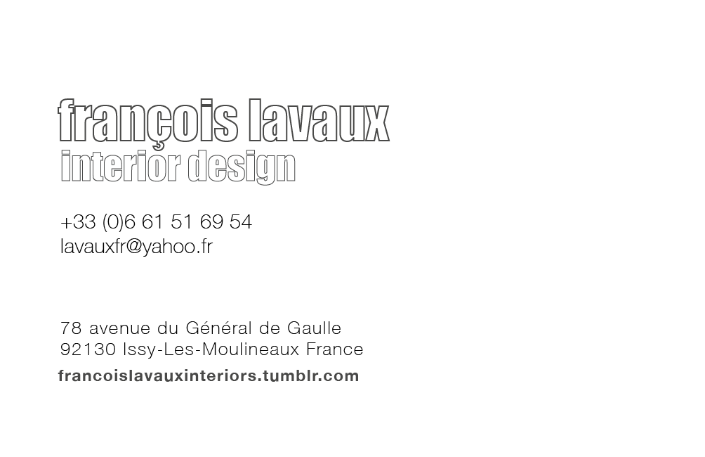 Logo de Francois Lavaux, société de travaux en Architecture d'intérieur