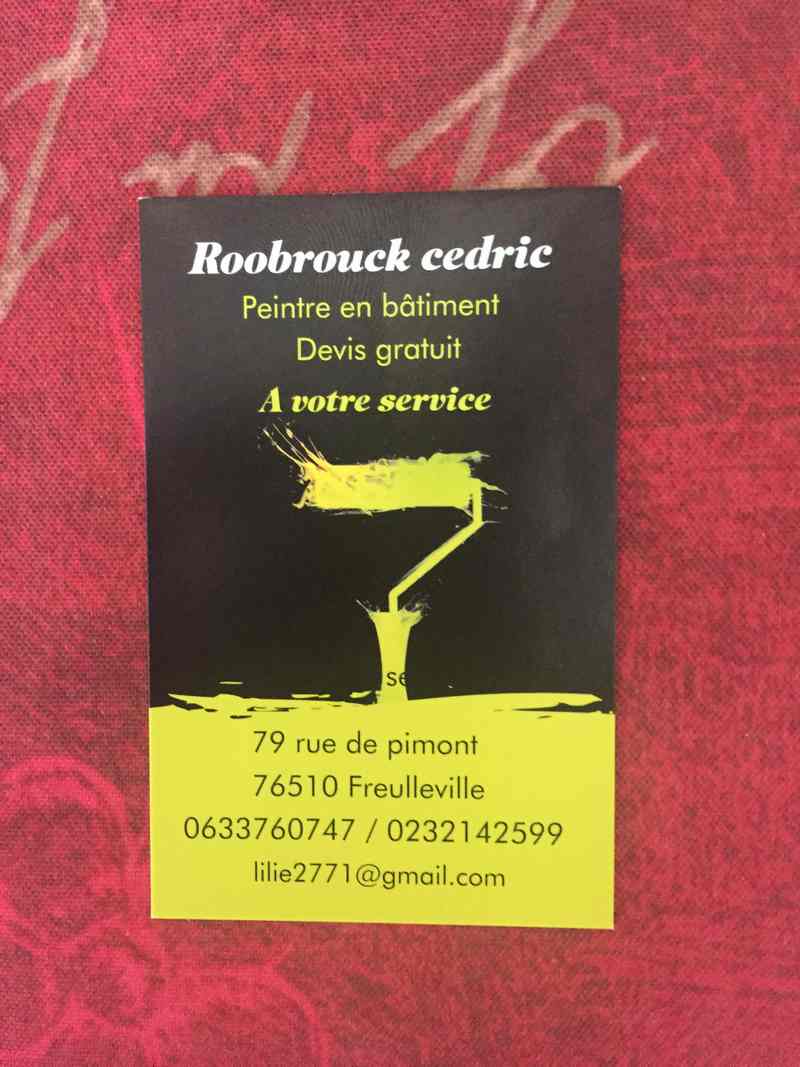 Logo de Roobrouck Cédric, société de travaux en Fourniture et pose de linos