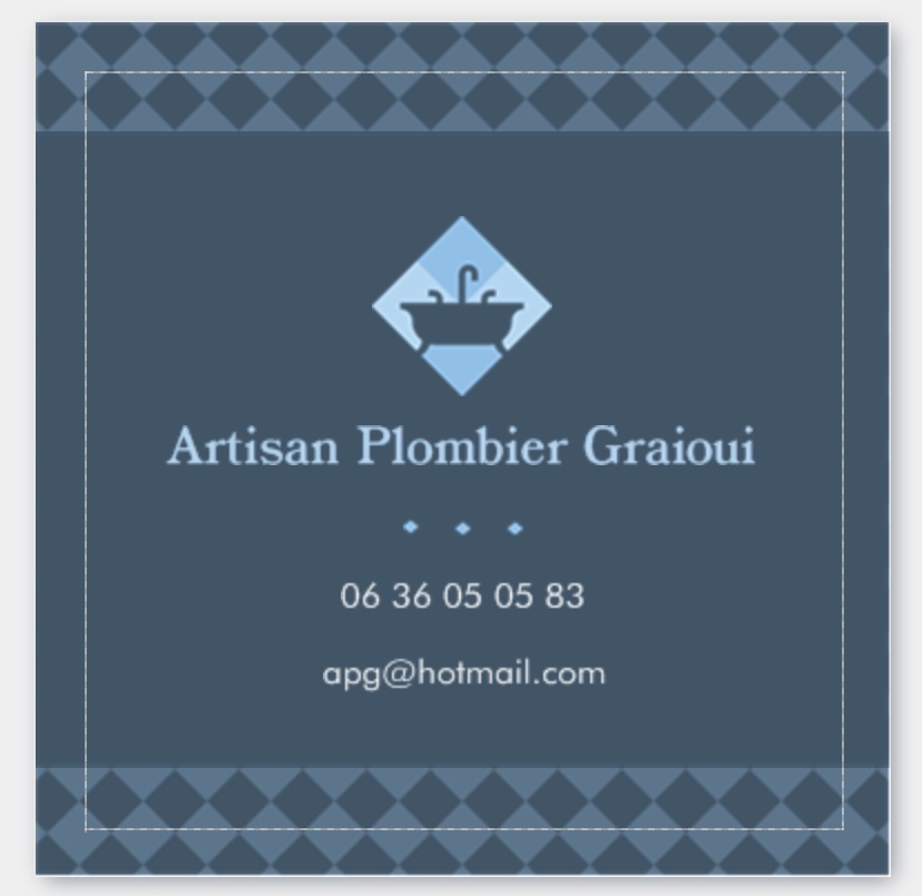 Logo de Artisan Plombier Graioui, société de travaux en Création complète de salle de bains