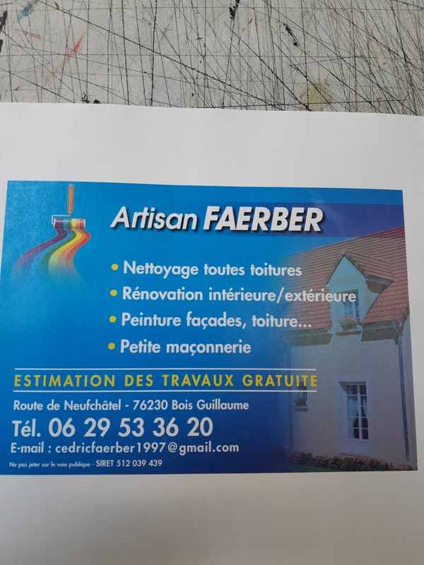 Logo de Artisan Faerber, société de travaux en Rénovation ou changement de votre couverture de toit