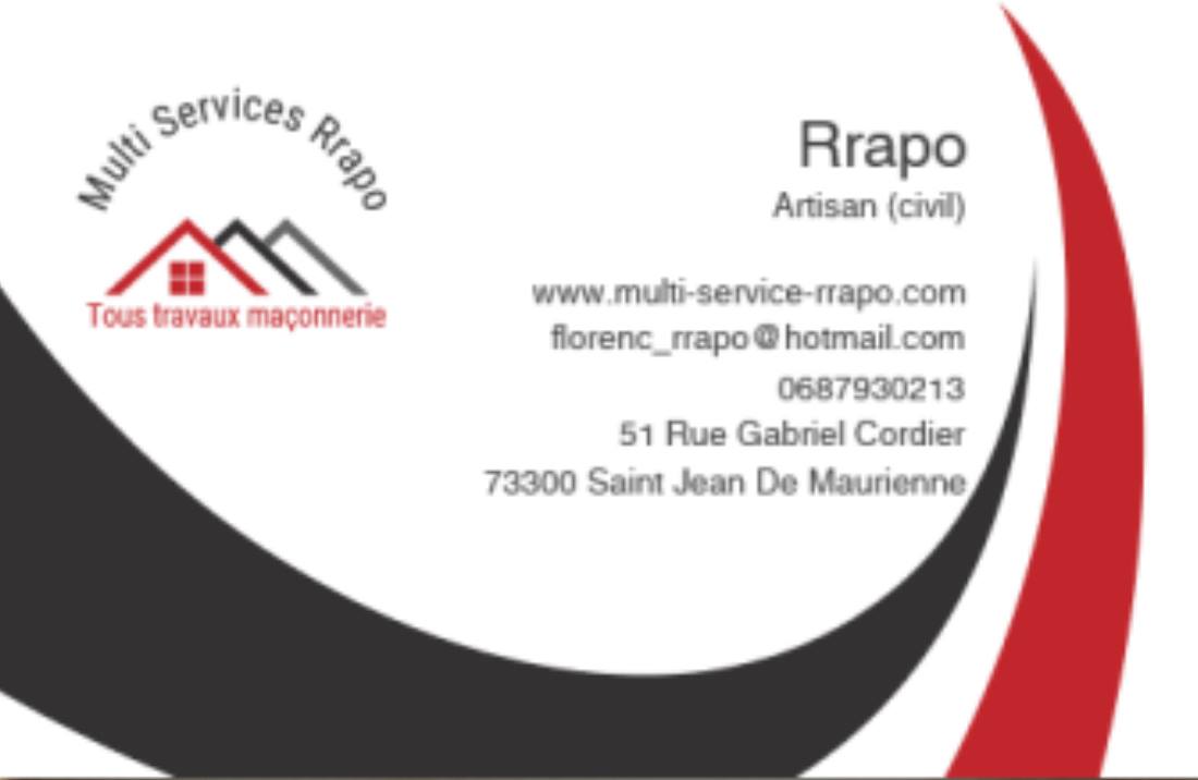 Multiservice Rrapo.Maçonnerie générale et gros oeuvre de bâtiment