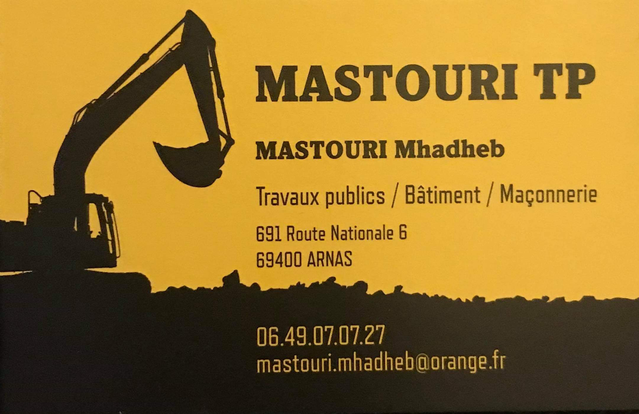 Logo de MASTOURI TP, société de travaux en Maçonnerie : construction de murs, cloisons, murage de porte