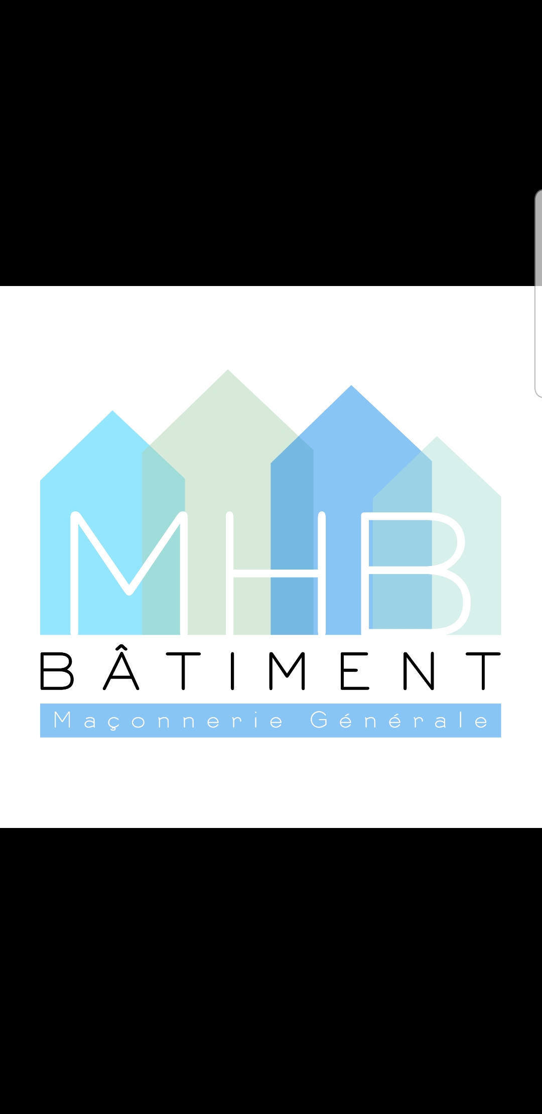 Logo de Mhb Bâtiment, société de travaux en Construction, murs, cloisons, plafonds