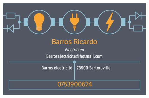 Logo de Barros Electricite, société de travaux en Petits travaux en électricité (rajout de prises, de luminaires ...)