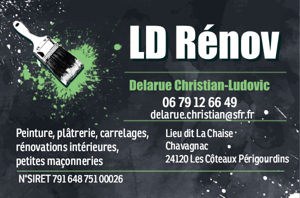 Logo de LD rénov, société de travaux en Fourniture et pose de carrelage