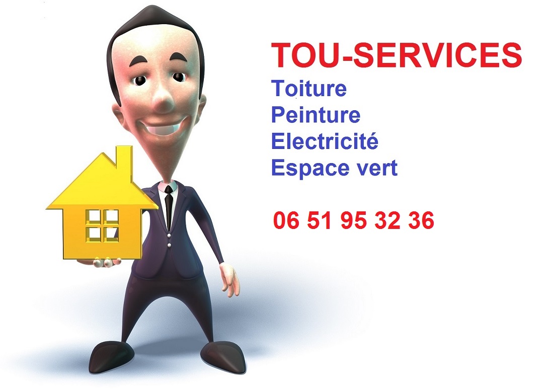 Logo de TOU-SERVICES, société de travaux en Nettoyage toitures et façades